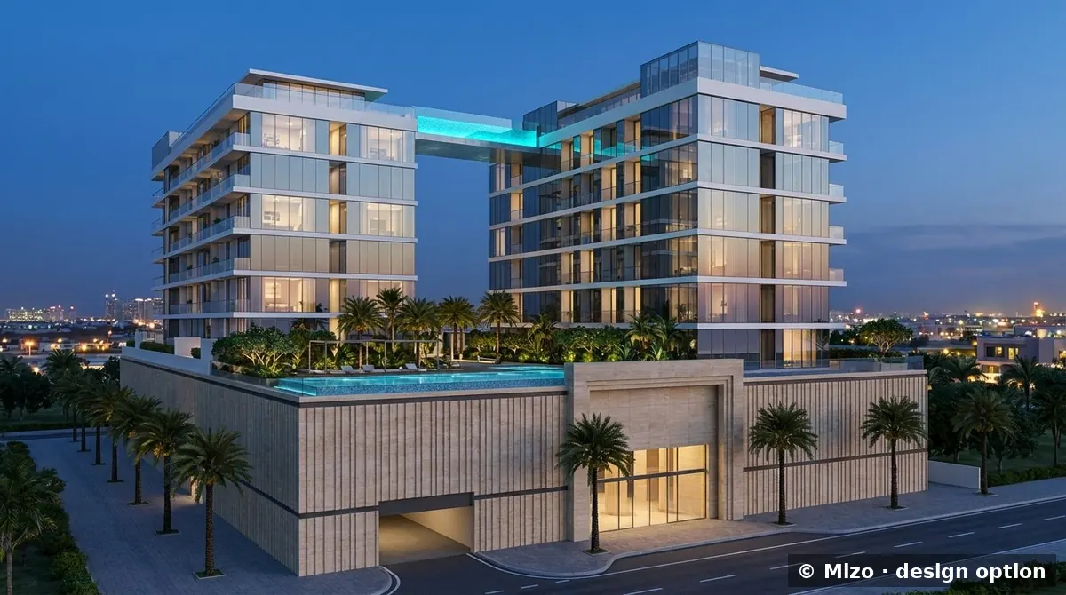 Design option: Twin Towers with sky pool